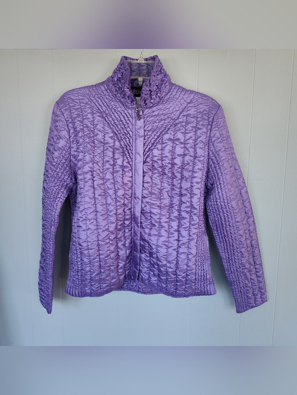 Vintage Women's Lavender Quilted Jacket - S